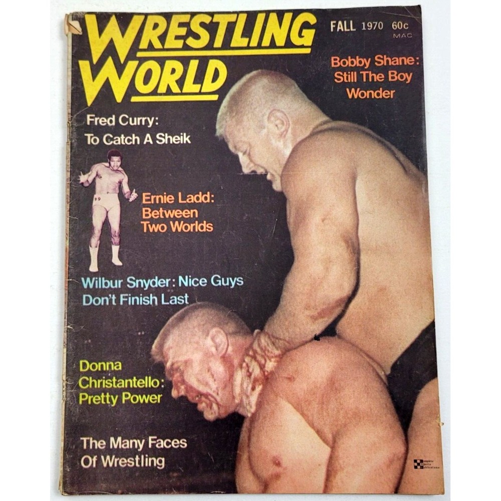 WRESTLING WORLD FALL 1970 - ERNIE LADD / SHEIK / BOBBY SHANE / WILBUR SNYDER